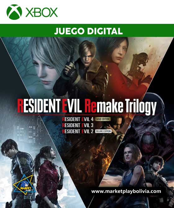 rESIDENT-EVIL-TRILOGY-XBOX---JUEGO-DIGITAL-BOLIVIA Resident Evil Remake Trilogy XBOX